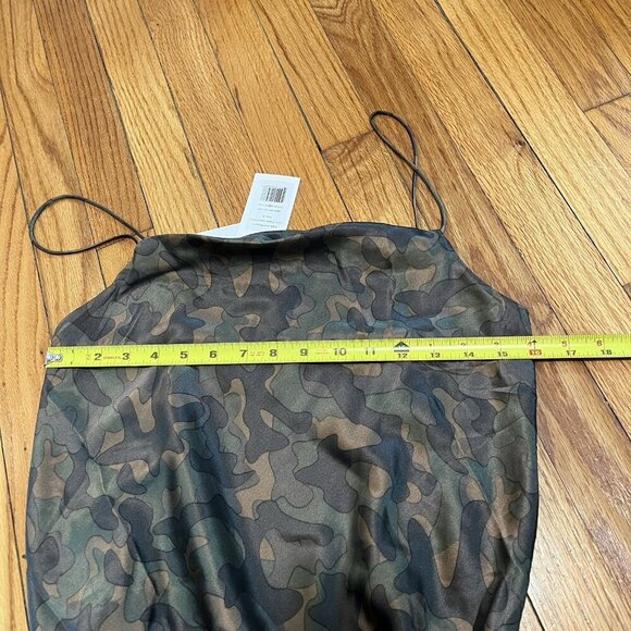 Cami NYC NWT Axel Green Camo Silk Bodysuit Size Small - Picture 10 of 10